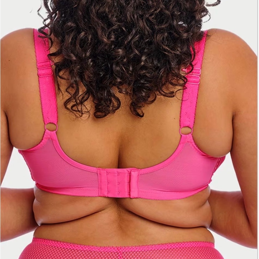 Pink Embroidered Underwire Bra - Picture 2 of 4